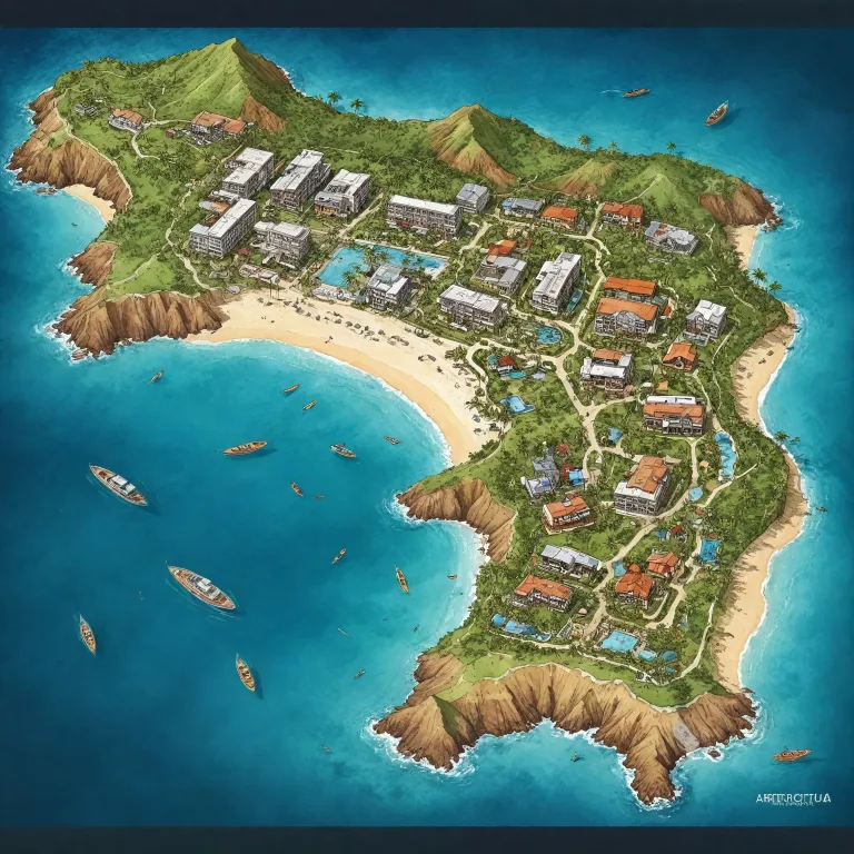 A comprehensive guide to the map of Antigua hotels for luxury and premium stays